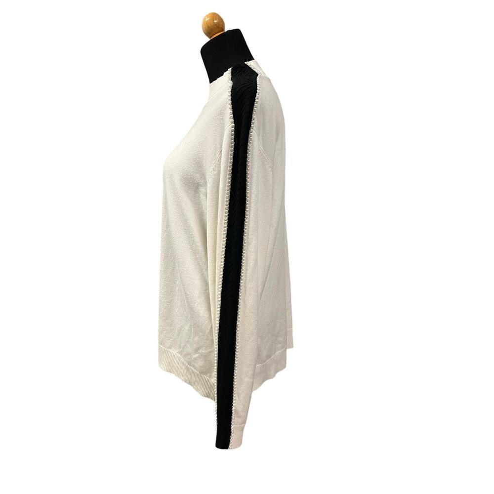 LEO & UGO BEADED ACCENT WOMENS SWEATER SIZE 6